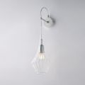 Iron Wall Lamp with Pyrex Glass Made in Italy - Olimpo