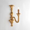Wooden Wall Lamp with Candle Lampshades Made in Italy - Siena