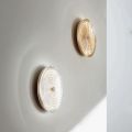 Wall Lamp in Painted Metal and Glass Decorated with Concentric Lines - Hackberry