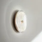 Wall Lamp in Painted Metal and Glass Decorated with Concentric Lines - Hackberry Viadurini