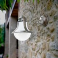 Designer brass and glass wall sconce Loggia