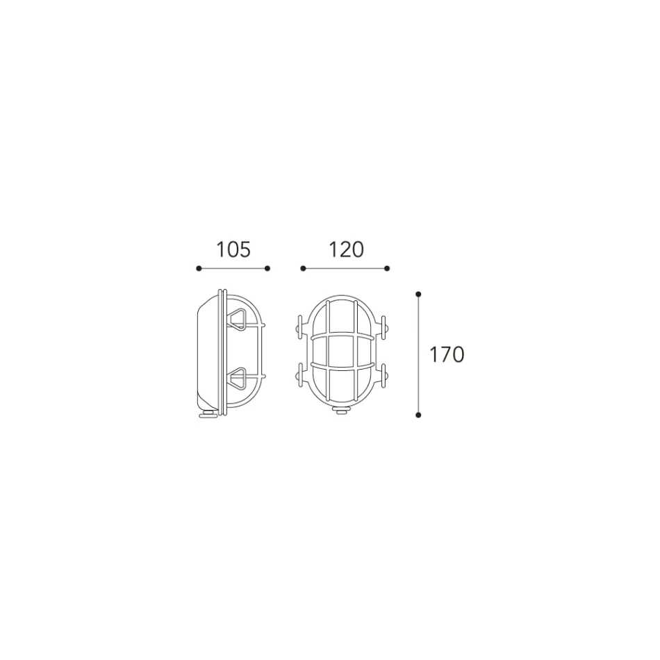 Vintage Brass Wall Light with Opal/Clear Glass - Mermaid Viadurini