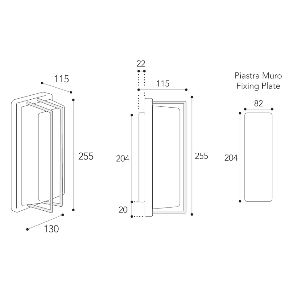 Vintage Brass Wall Lamp, E27 Socket, and Atmospheric Light Made in Italy - Crystal Viadurini