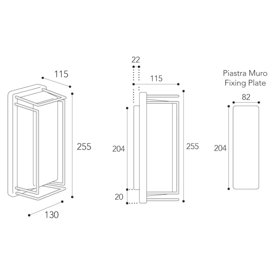 Vintage Brass Wall Light Made Entirely in Italy - Crystal Viadurini
