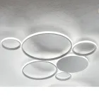 Modern LED Wall Lamp in Painted Metal Gold or Silver Finish - Punto Viadurini