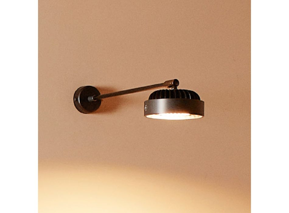 Adjustable LED Wall Lamp in Iron and Aluminum Made in Italy - Annamaria
