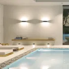 Indoor Led Wall Lamp in White, Black or Corten Aluminum - Renella Viadurini