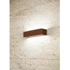 Indoor Led Wall Lamp in White, Black or Corten Aluminum - Renella Viadurini