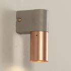 Modern Wall Lamp in Ceramic and Brushed Copper Made in Italy - Toscot Match Viadurini