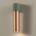 Modern Wall Lamp in Ceramic and Brushed Copper Made in Italy - Toscot Match