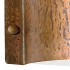 Crescent-Moon Wall Light in Copper and LED Made in Italy - Example Viadurini