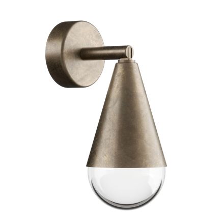 Outdoor Wall Light in Iron and Glass Made in Italy - Cloudy Viadurini