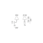 Outdoor Wall Light in Brass and Copper Made in Italy - Sword Viadurini