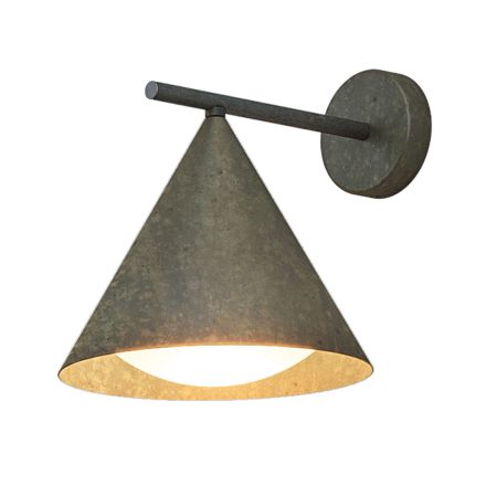 Outdoor Wall Light in Brass and Glass Made in Italy - Rain Viadurini