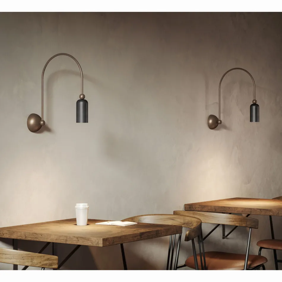 Inteno Wall Light in Different Finishes Made in Italy - Lady Viadurini