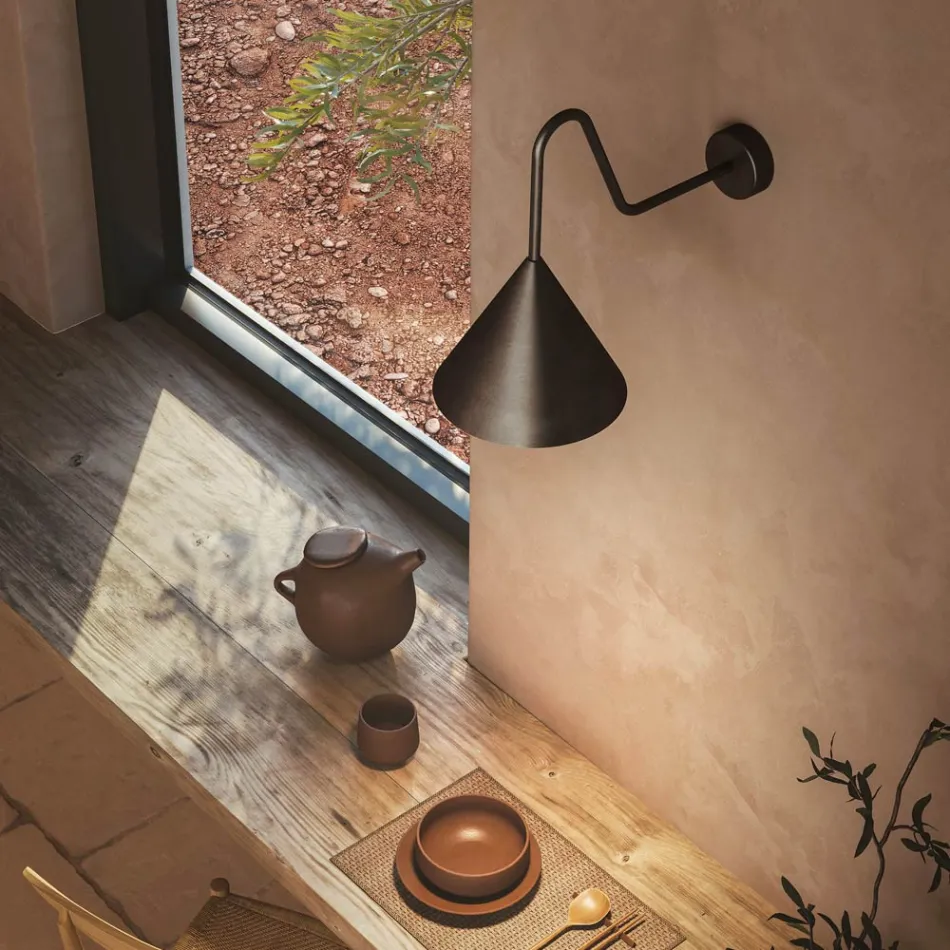 Indoor Wall Light in Graphene Made in Italy - Rain Viadurini