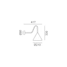 Indoor Wall Light in Graphene Made in Italy - Rain Viadurini