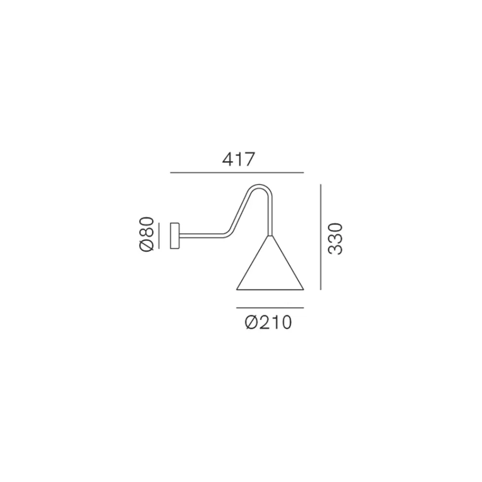 Indoor Wall Light in Graphene Made in Italy - Rain Viadurini