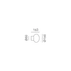 Indoor Wall Light in Gray Glass Made in Italy - Lucciola Viadurini