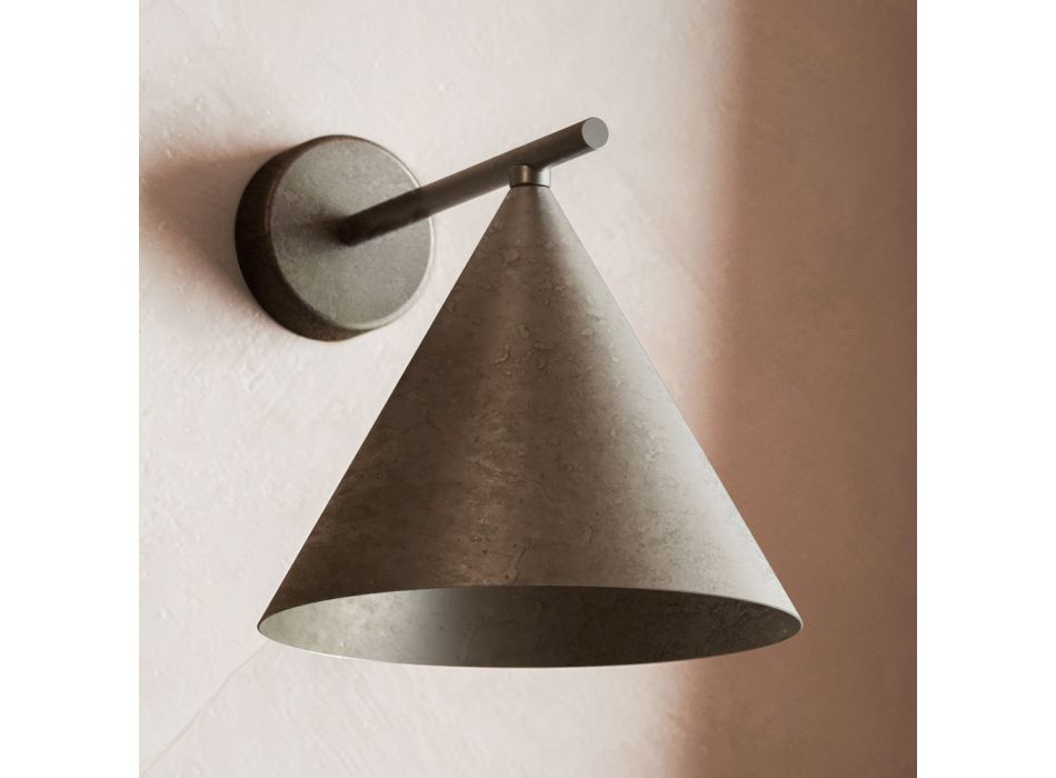Indoor Wall Light in Iron Made in Italy - Rain Viadurini