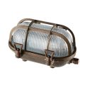 Oval Wall Light with Brass Cage Made in Italy - Boat