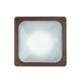 Square Brass Wall Sconce with Optional Detail - Boat