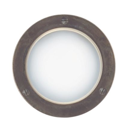 Round Brass Wall Sconce with Optional Detail - Boat Viadurini