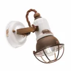 Applique adjustable ceramic and metal spotlight Kendra Ferroluce Viadurini
