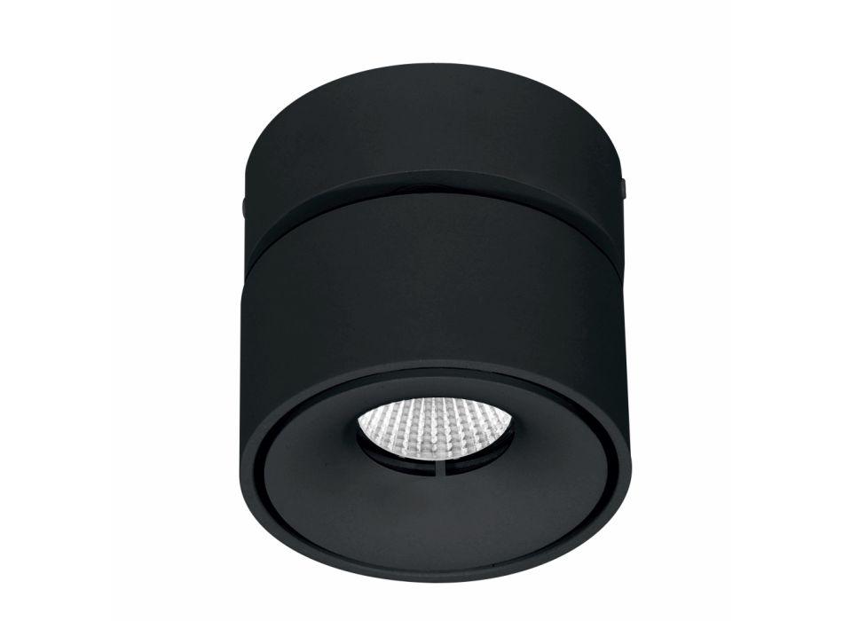 Round Decorative Wall Lamp Led 7W in White or Black Aluminum - China Viadurini