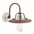 Applique industrial style metal and ceramic Ferroluce Viadurini