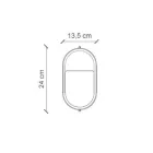 Vertical Outdoor Wall Lamp in Ceramic Hand Painted Flowers - Brindisi Viadurini