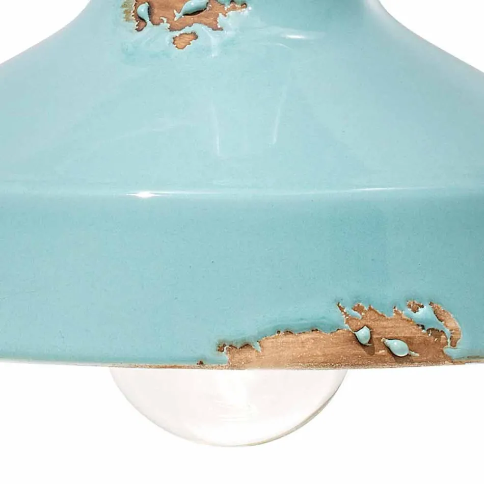 Applique vintage ceramic spotlight handmade Sandra Ferroluce Viadurini