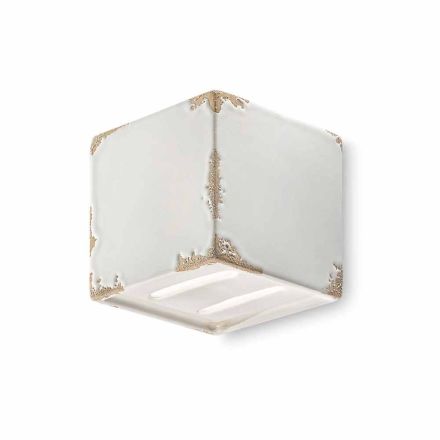 Applique vintage shaped ceramic cube Connie Ferroluce Viadurini