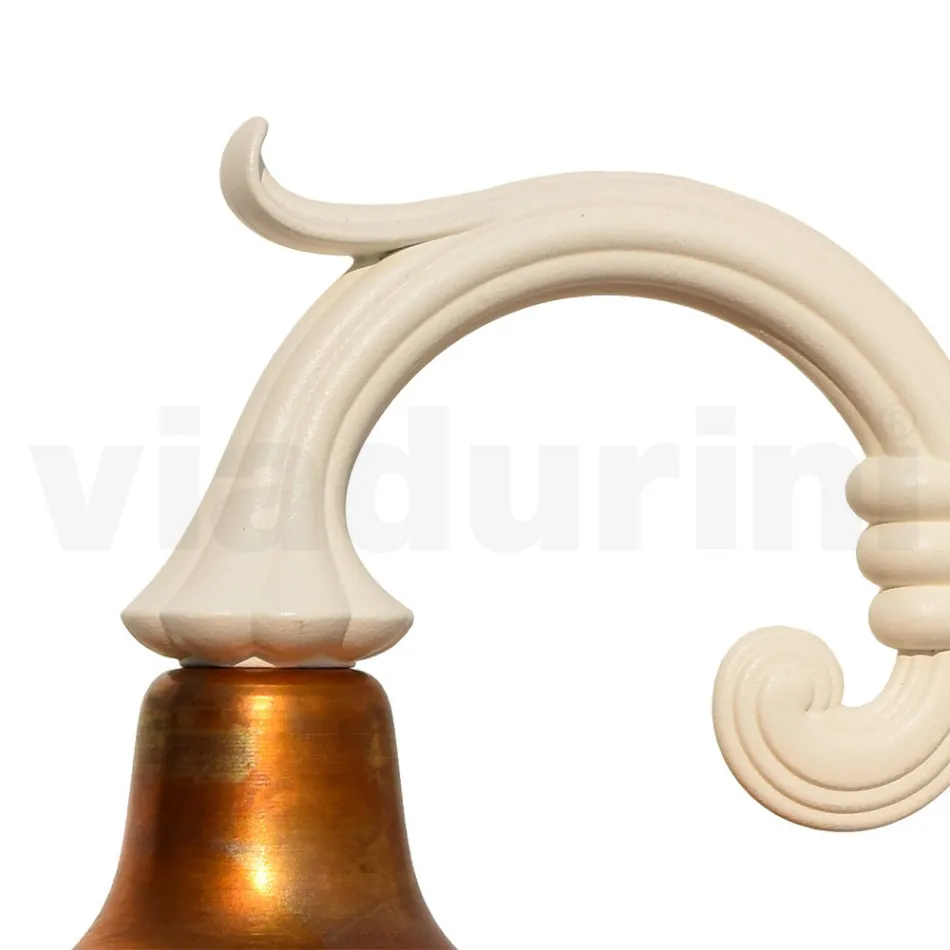 Vintage Garden Applique in Aluminum and Brass Made in Italy - Adela Viadurini