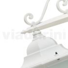 Vintage Outdoor Wall Lamp in White Aluminum Made in Italy - Terella Viadurini