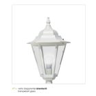 Vintage Outdoor Wall Lamp in White Aluminum Made in Italy - Terella Viadurini