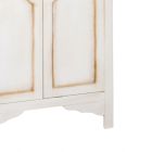 Patinated White Wooden Wardrobe with 2 Doors Made in Italy - Agni Viadurini