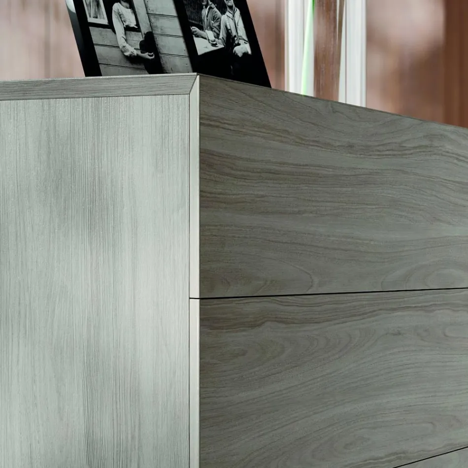 Double Bedroom Furniture with 4 Elements Made in Italy - Lucania Viadurini