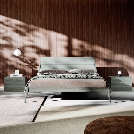 Double Bedroom Furniture with 4 Elements Made in Italy - Lucania Viadurini