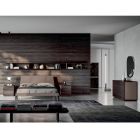 Double Bedroom Furniture with 5 Elements Made in Italy - Scampia Viadurini