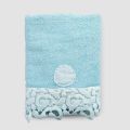 Guest Towel in Terry Cotton with Poema Lace 2 Pieces and 2 Colors - Castle