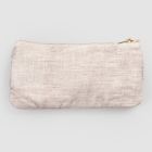 Black or Pink Linen Case with Lace and Zipper 3 Sizes 2 Pieces - Lullabi Viadurini