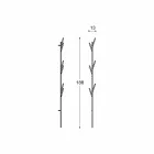 Modern Design Floor Coat Rack in White or Chrome Metal - Kottac Viadurini
