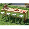 Outdoor Bar Counter 250x70 cm Made of Recycled Teak - View