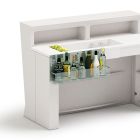 Luminous Bar Counter with Organizer Accessory and Bottle Holder - Report Viadurini