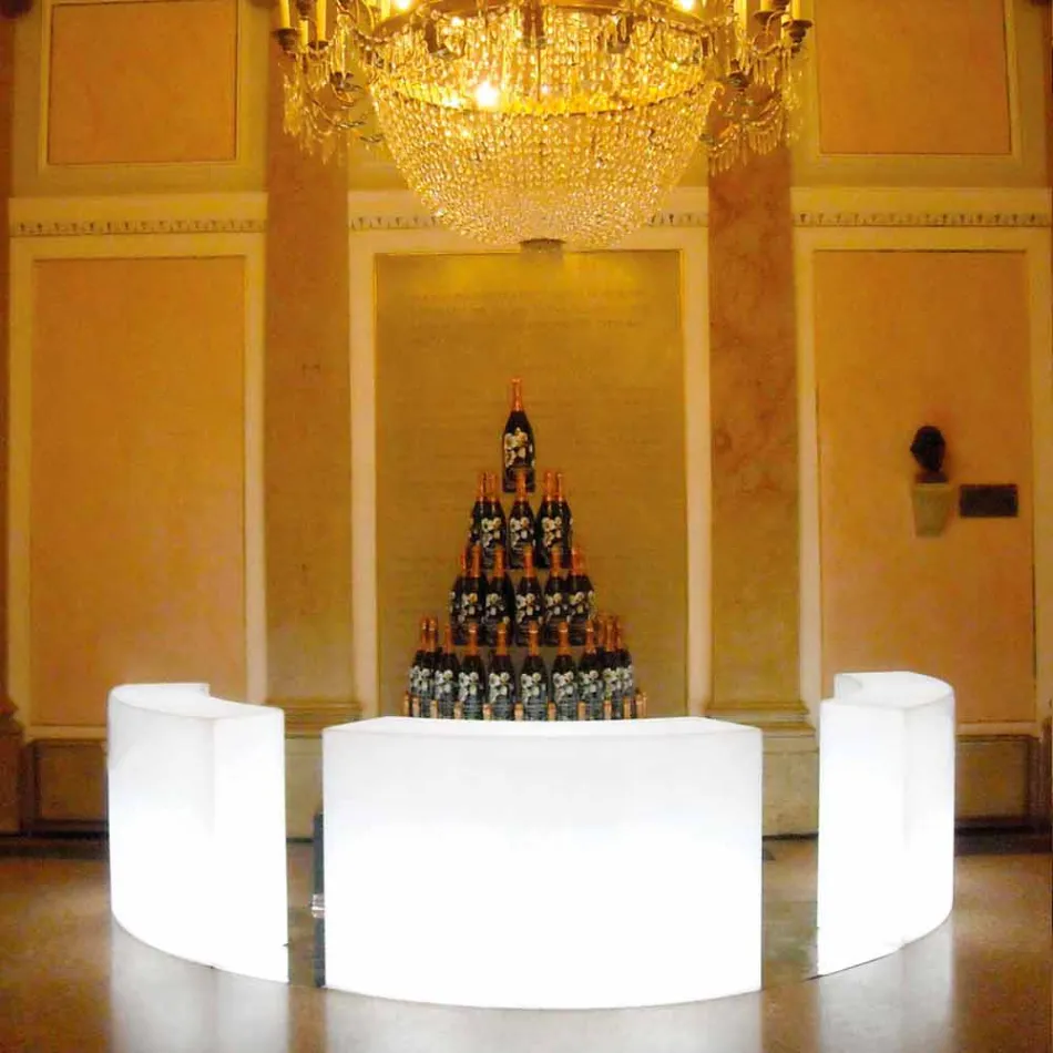 Modular bright garden bar counter Slide Snack Bar, made in Italy Viadurini