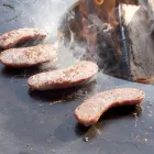 Wood Burning Barbecue With Cooking Plate And Wood Holder Compartment – Ferran Viadurini