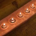 Wax Boat with Brown or Ivory Lights Including Made in Italy - Ludvig