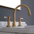 3-hole basin mixer with high spout with brass pop-up waste Made in Italy - Red