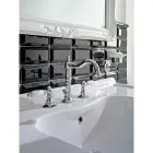 3 Hole Basin Mixer with Brass Drain Classic Handcrafted Style - Noriana Viadurini